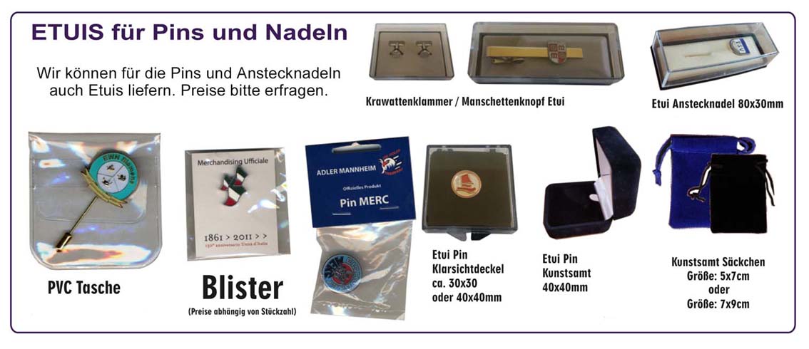 Etuis fr Pins und Nadeln