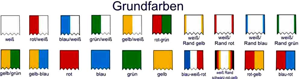 Fahnenbaender Grundfarben