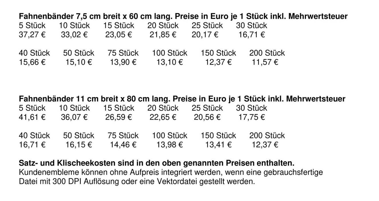 Preisliste Fahnenbnder 2