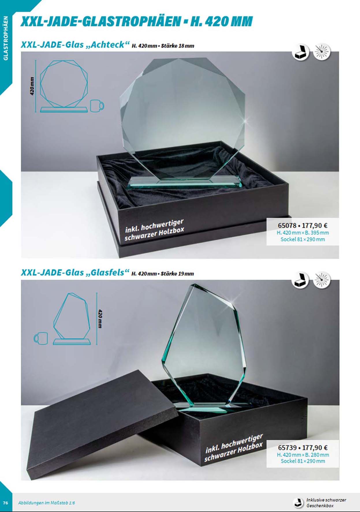 Noblesseglas-Trophen, Glasstnder, Glastrophen, Glaspokale