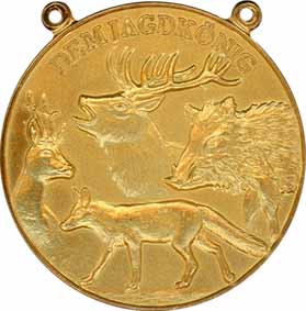 Jagdmedaille gold