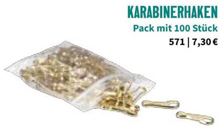 Karabinerhaken fr Kordel