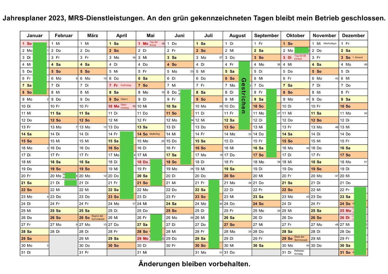 Kalender 2023