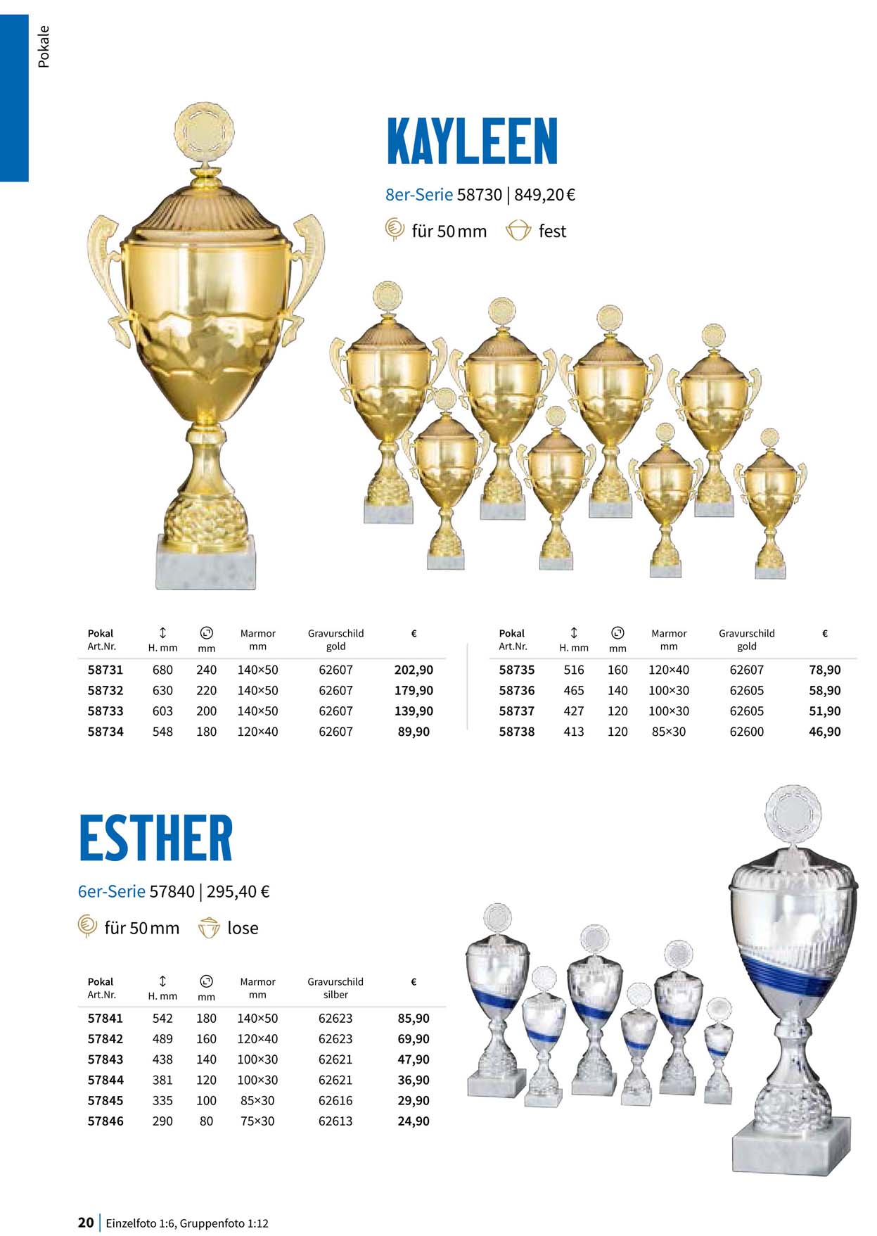 Pokal, Pokale, Pokalserien,
