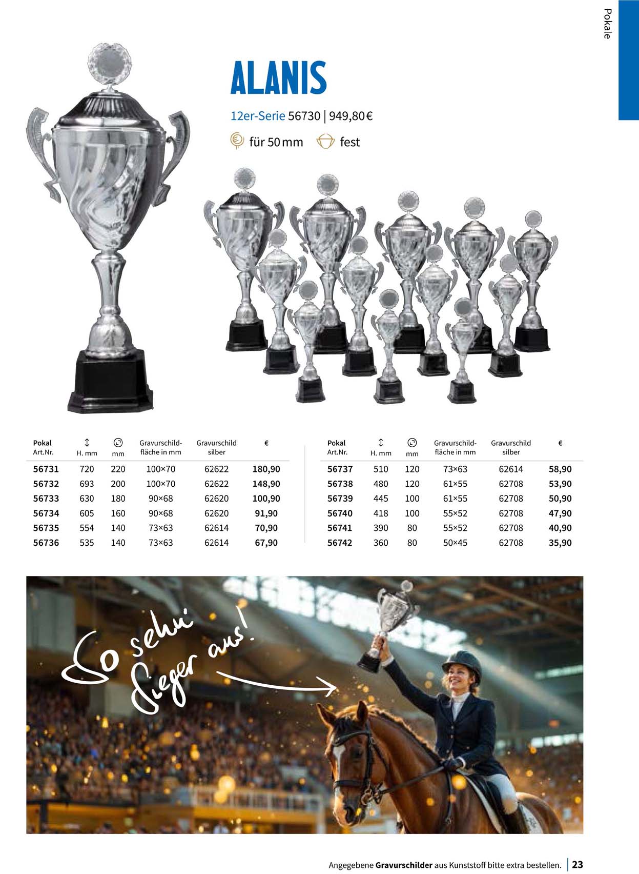 Pokal, Pokale, Pokalserien,