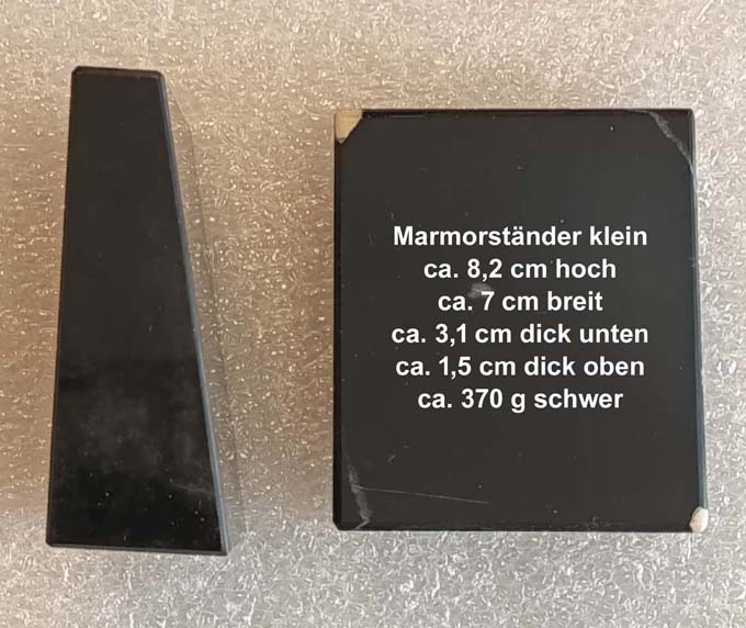 Marmorstnder schwarz